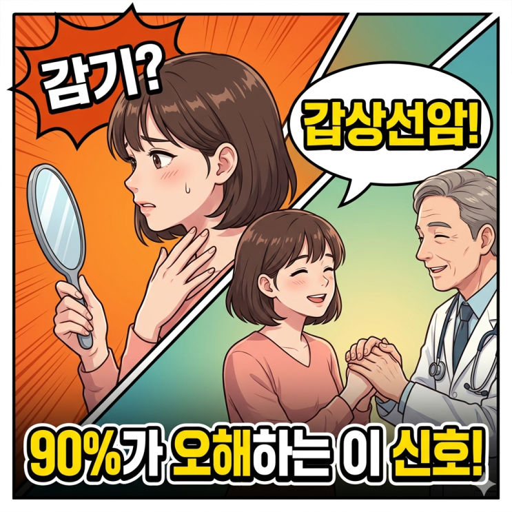  갑상선암 초기증상, 90%가 '통증 없는 이 신호'를 무심코 넘기는 이유