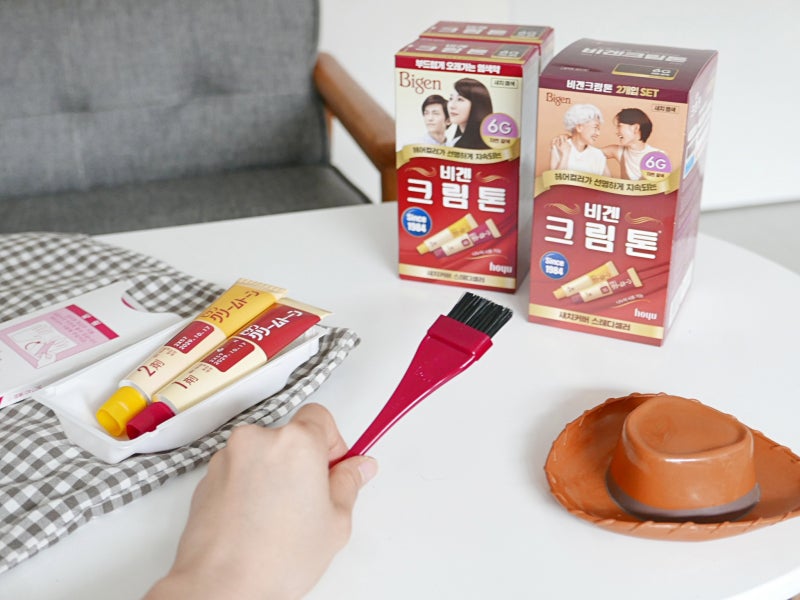 새치염색약 비겐크림톤 친정엄마 셀프 새치커버