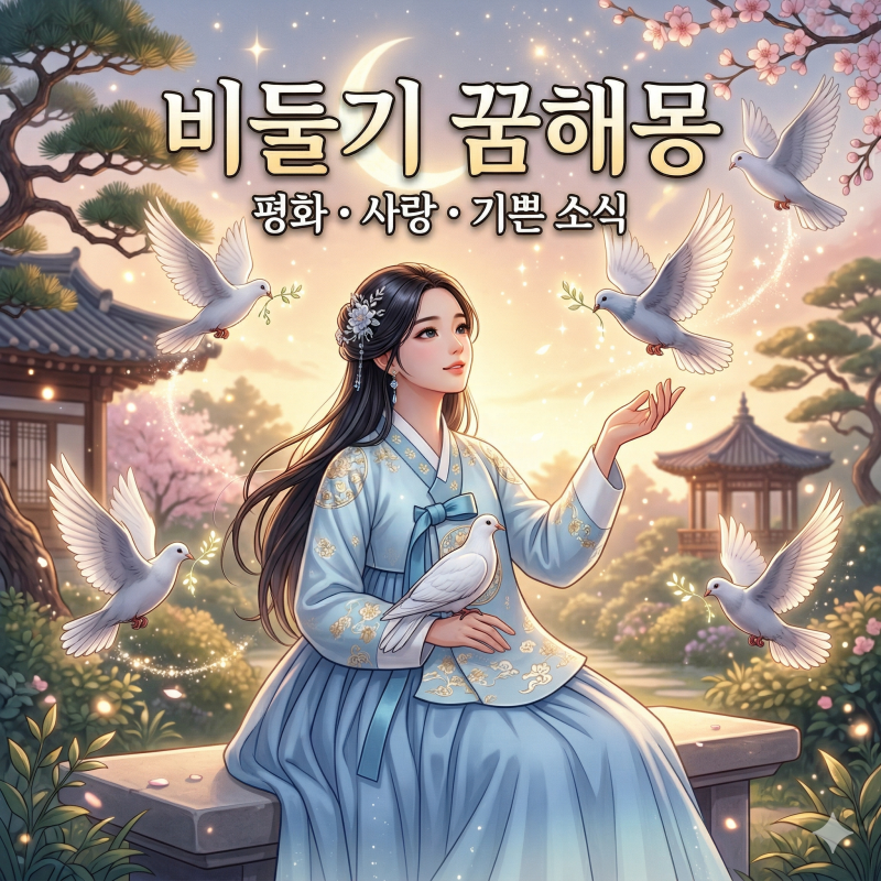 비둘기 꿈해몽 "평화와 사랑, 그리고 기분 좋은 소식의 전령사"