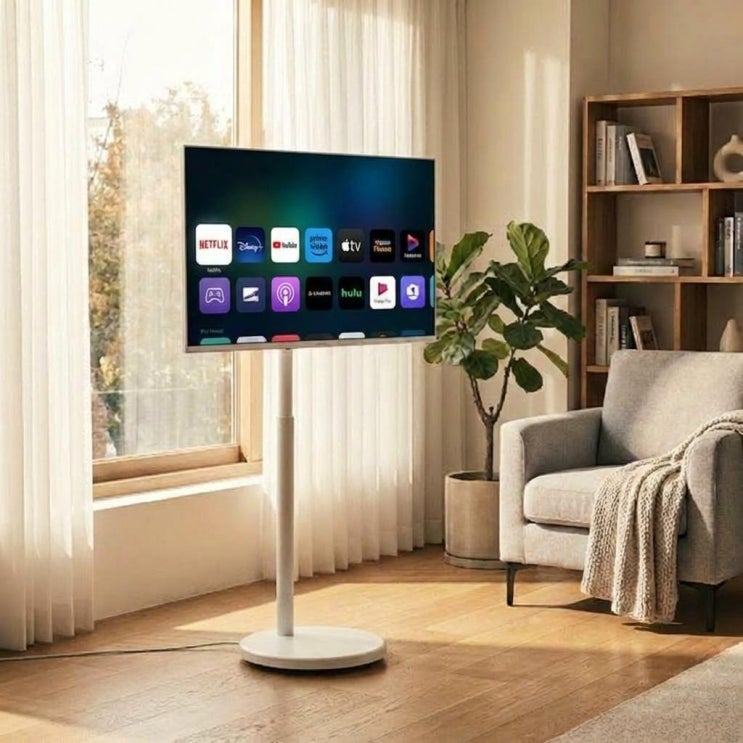  이동식 스마트 TV 추천 43인치 4K 화질 와이드무빙뷰 화이트에디션 찐 후기