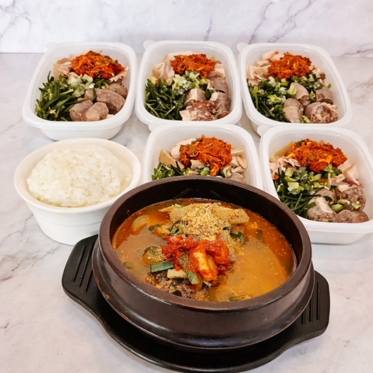  집에서 만드는 순대국 밀키트 레시피 냉동보관으로 든든한 한끼 준비