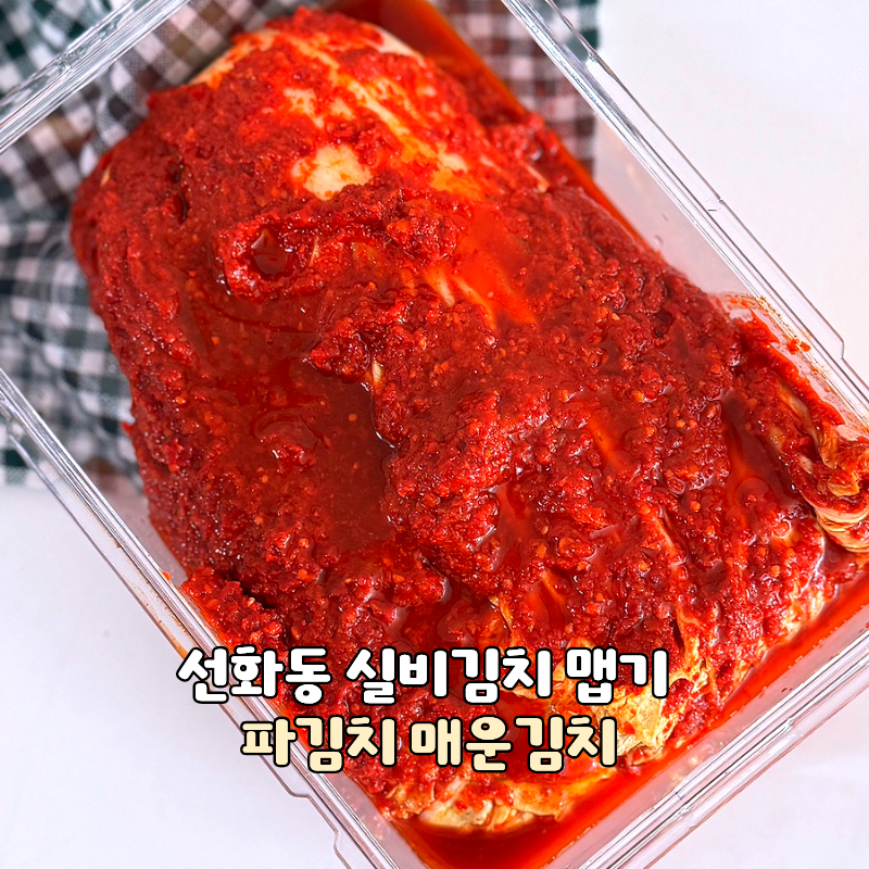 선화동 실비김치 맵기 파김치 매운김치 추천 먹는법