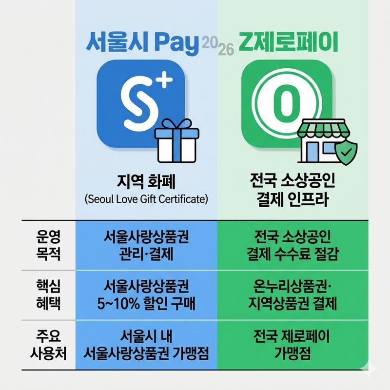 서울페이 제로페이 차이점 모르면 손해 어떤 앱 써야 할까