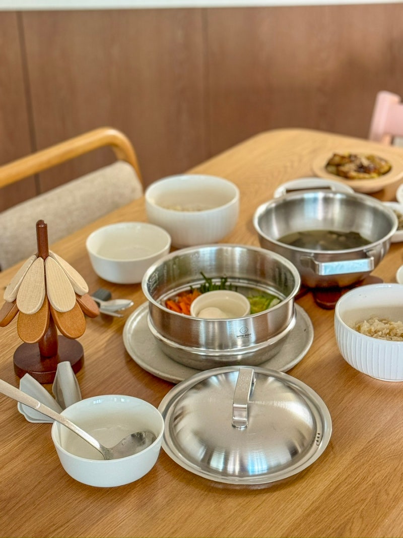 한일 스텐냄비 통5중. 냄비찜기 : 위드 베베 찜기