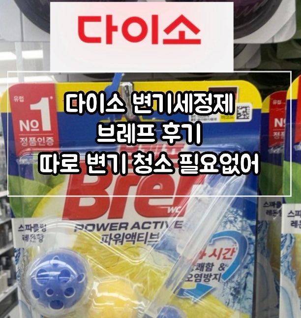다이소 변기세정제 브레프 후기 따로 변기 청소 필요없어