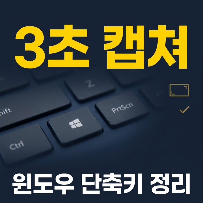 컴퓨터 화면 캡쳐 단축키와 긴 스크린샷 찍는법, 윈도우 기본 기능으로 끝