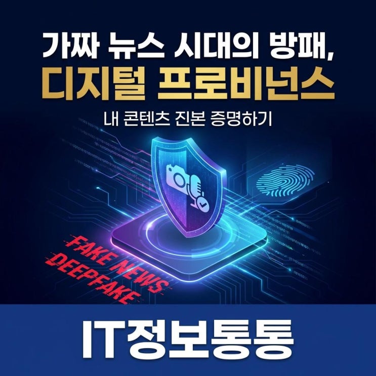  가짜 뉴스 시대의 방패: 딥페이크 보안과 콘텐츠 진본 증명을 위한 디지털 프로비넌스 활용법