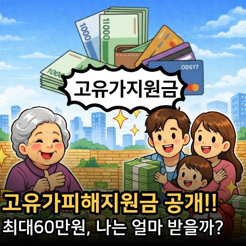  고유가피해지원금기준 확인, 나는 얼마 받을까? (최대 60만원)