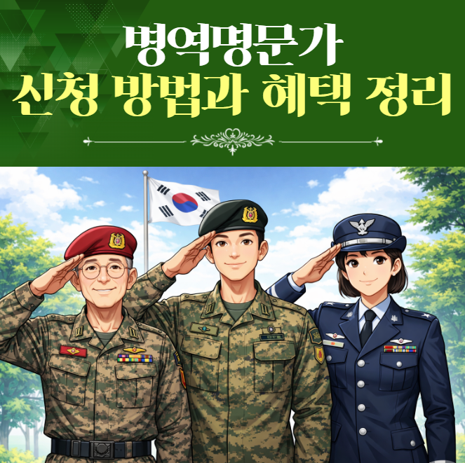 병역명문가 신청 방법과 혜택 정리