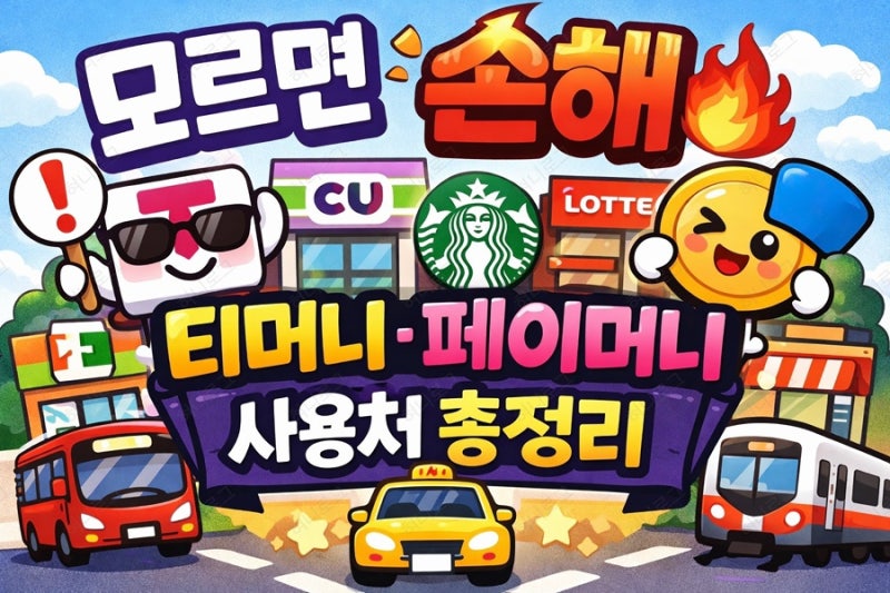 교통만 되는 줄 알았죠? 모바일 티머니 사용처