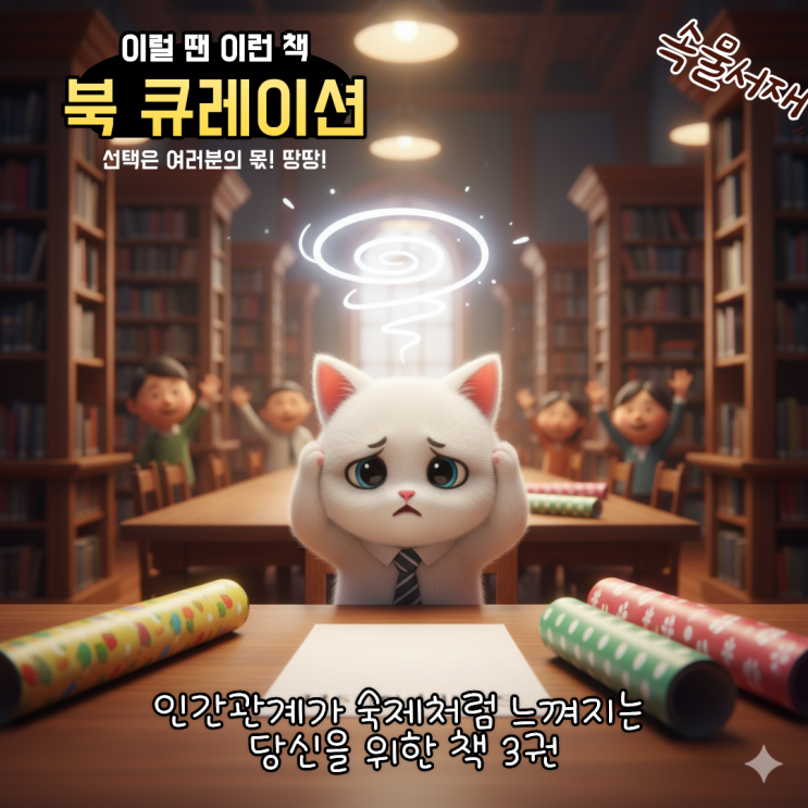  [북 큐레이션] 인간관계가 숙제처럼 느껴지는 당신을 위한 책 3권