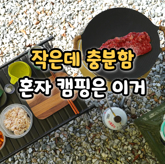  코팅 캠핑 그리들 25cm 이럴 때 딱 좋다