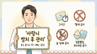  40대 사랑니 발치, 회복이 늦을까 걱정된다면? (주의사항 & 관리 총정리)