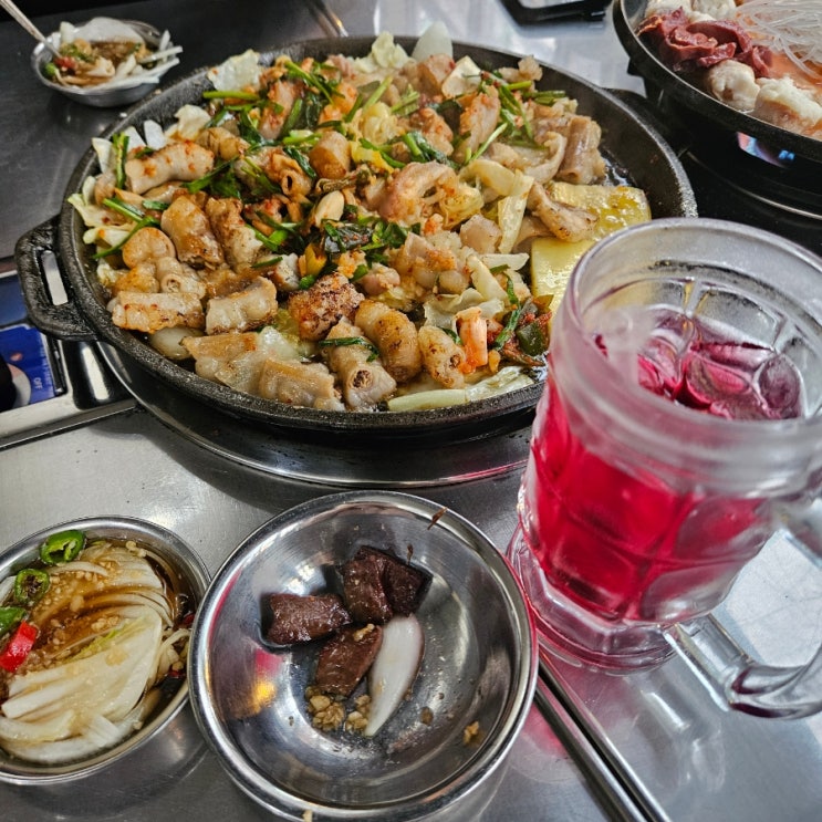  부산대 맛집 효원우곱(곱창구이 곱창전골 볶음밥까지!