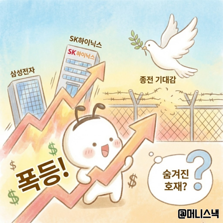 종전 기대감에 삼성전자 SK 하이닉스 주가 폭등! 숨겨진 호재는?