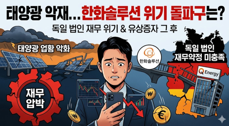  태양광 업황 악화...한화솔루션 독일 법인 재무 압박, 이게 끝이 아니다