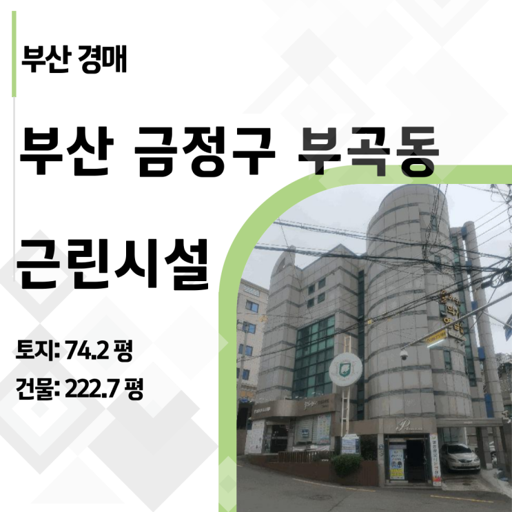  "토지값에 건물은 덤" 부산 금정구 부곡동 5층 꼬마빌딩 경매 총정리