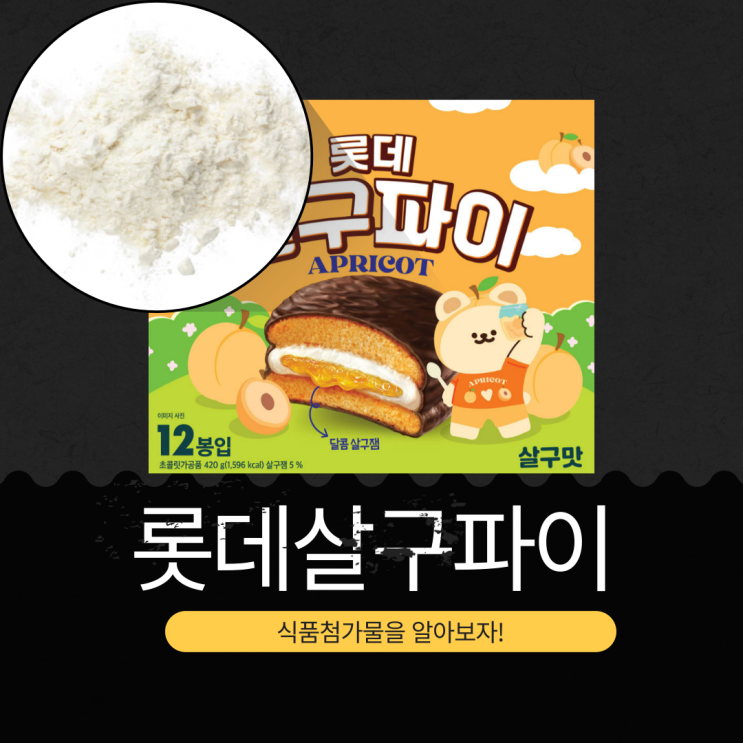  롯데웰푸드 신상12개입 [롯데살구파이] 살구 5% 함유  I  1봉지당 133 kcal