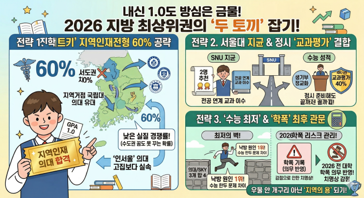  [입시분석] 2027 지방 전교 1등의 선택: 의대 '치트키'냐, 서울대 '지균'이냐?