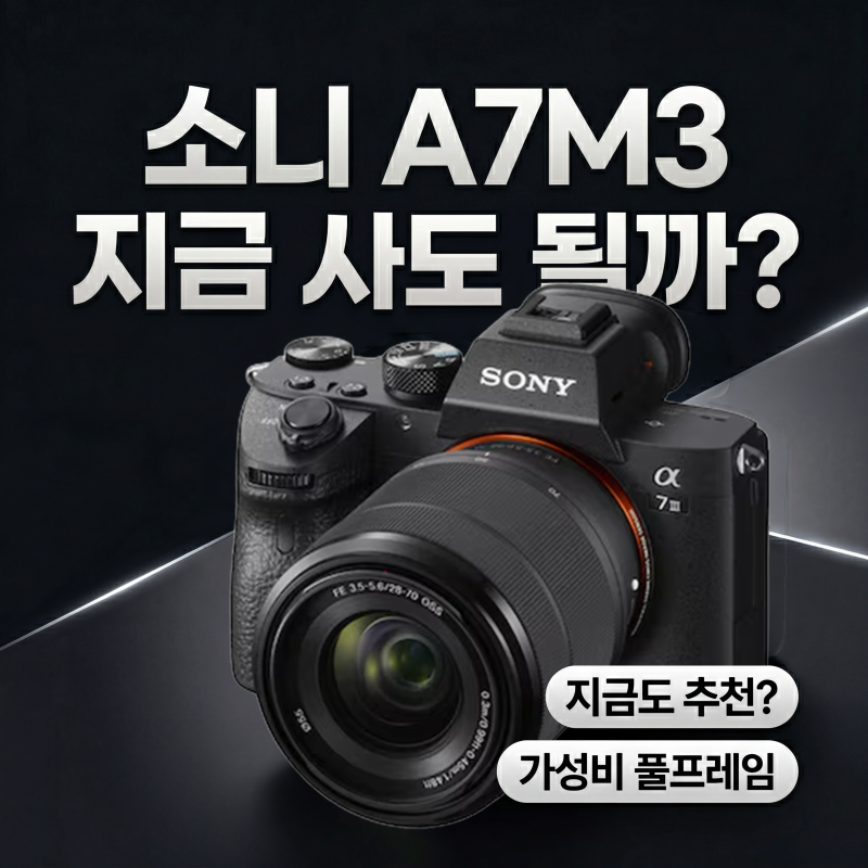 소니 A7M3, 지금 사도 될까? | 2026년에도 통하는 이유