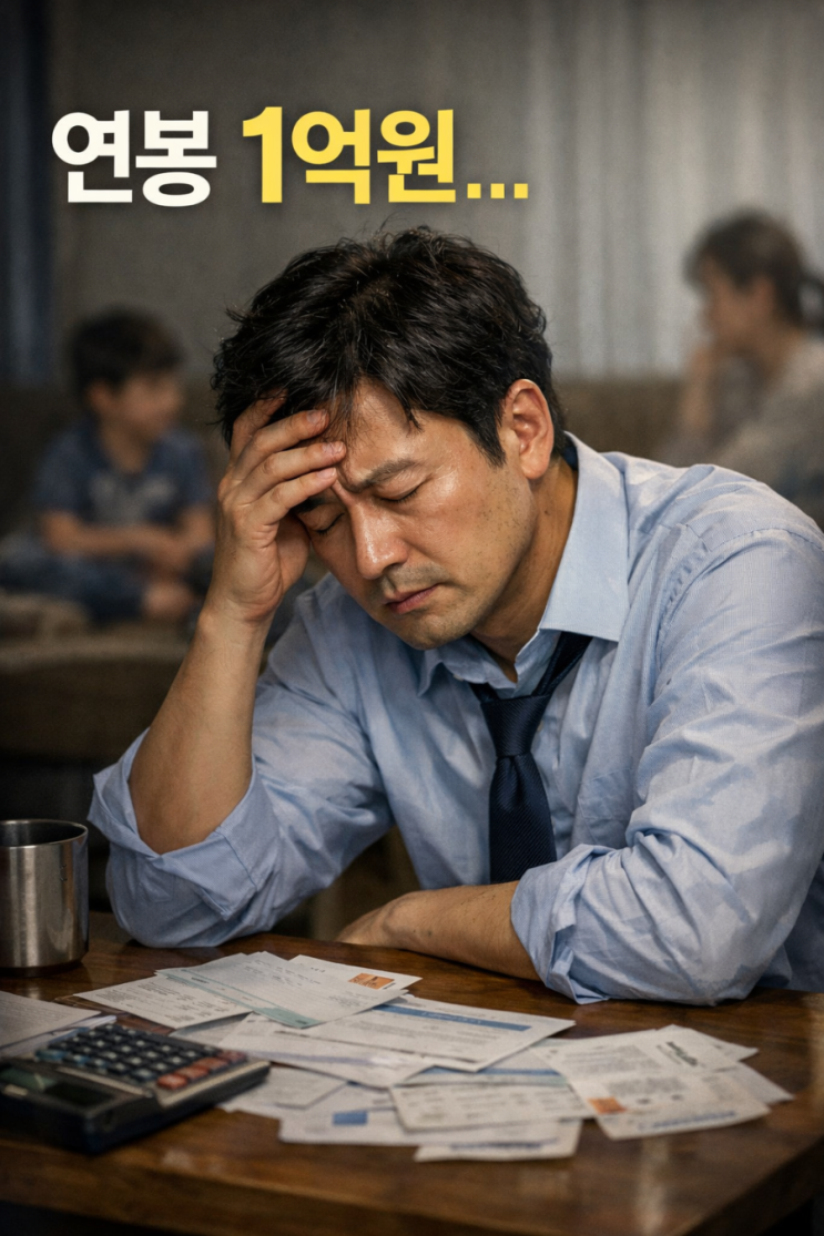  2026년 기준 연봉 1억 원 실수령액 확인하기 (4인가족 기준)