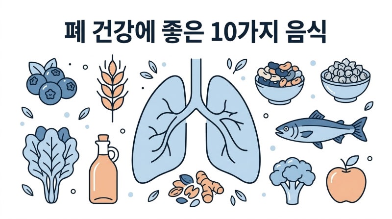 폐에 좋은 음식 10가지, 숨이 답답할수록 식탁부터 바꿔야 하는 이유