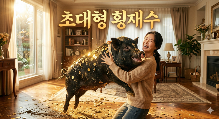  돼지 꿈 해몽, 똥 묻은 흑돼지가 품으로 달려들었다면 당장 로또방으로 뛰어가십시오 (초대형 횡재수)