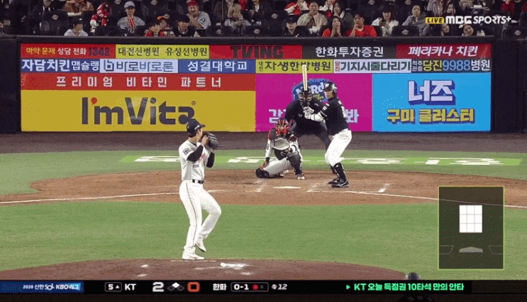 <b>허경민 헤드샷</b> 충격, 146km 직구에 안면 강타