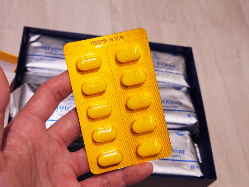 종근당 비타민C 1000mg 리뷰, 비타민C 메가요법