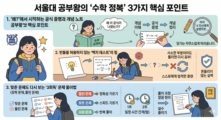  수학은 암기가 아니라 '논리'다! 서울대생이 직접 공개하는 수포자 탈출 로드맵