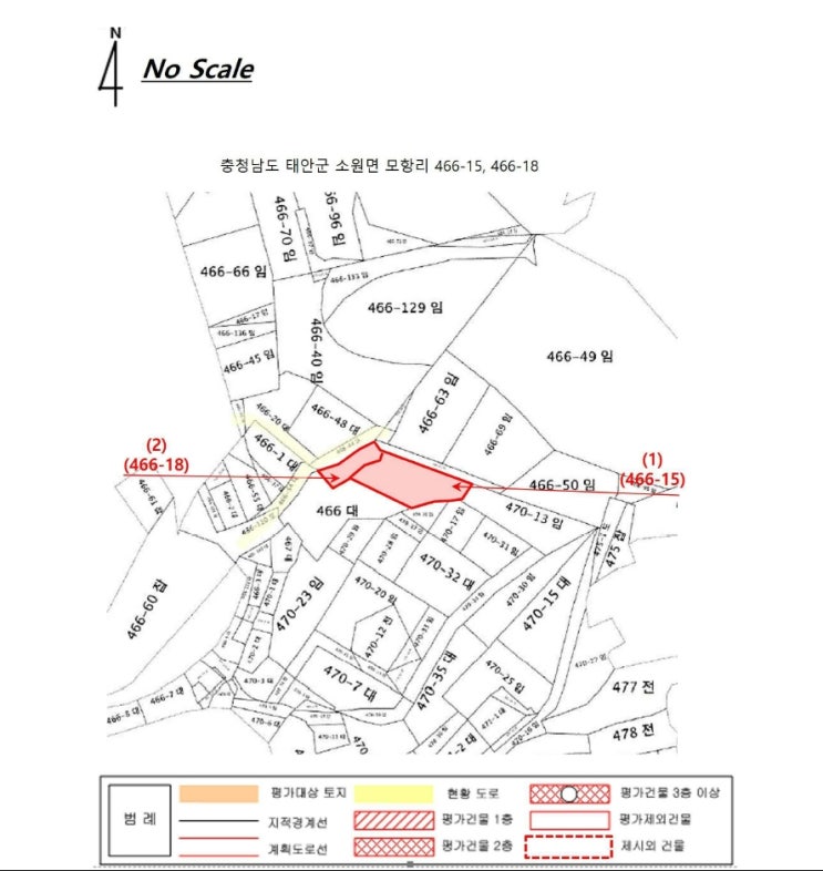  태안 모항항 인근 계획관리지역 270평 급매가 이하 찬스! 농취증 미제출 시 보증금 몰수 주의 2025타경51382