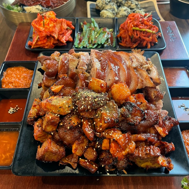  송도 족발 맛집 귀한족발 송도타임스페이스점 단체 회식