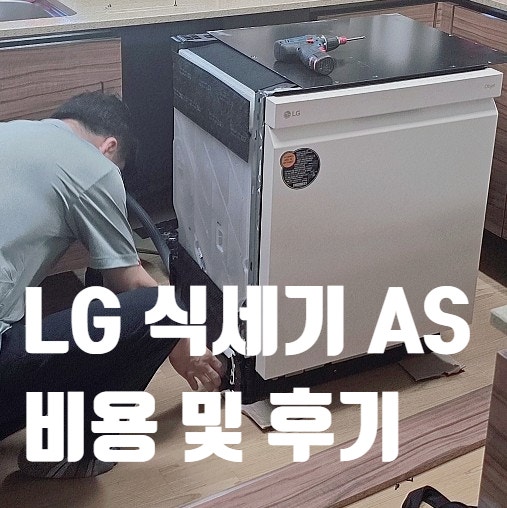 LG 식기세척기 as 문 고장 수리 비용 후기