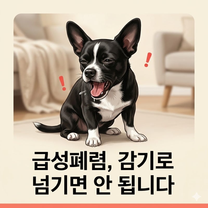 급성폐렴 앞에서 보호자가 할 수 있는 건 빠른 판단뿐입니다