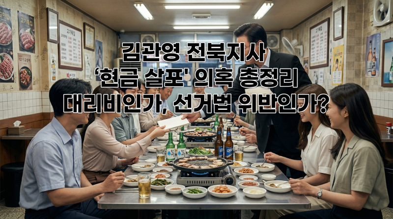 김관영 전북지사 '현금 살포' 의혹 총정리: 대리비인가, 선거법 위반인가?