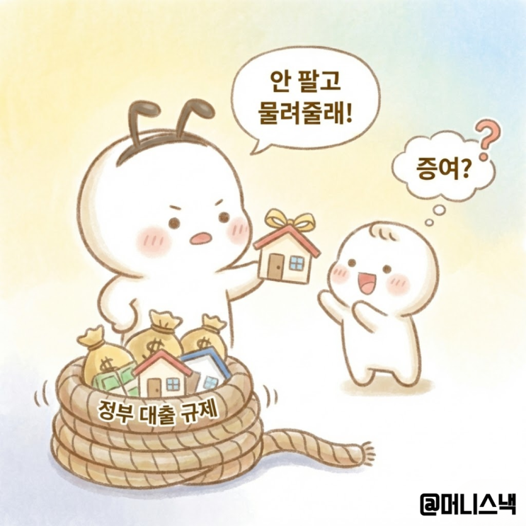 안 팔고 물려줄래! 다주택자 증여 속 정부의 숨 막히는 대출규제