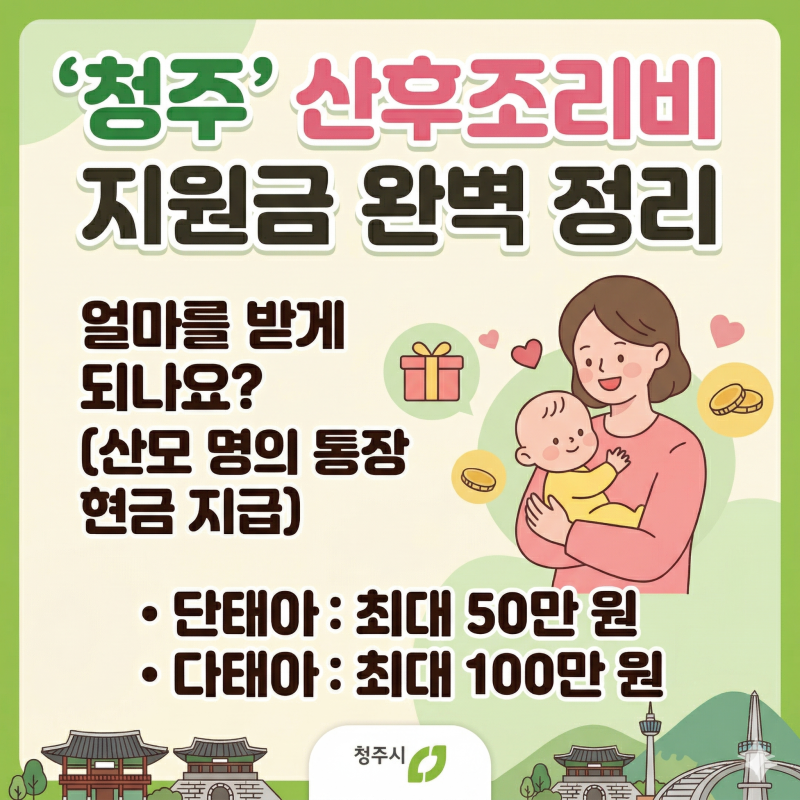 2026년 최신 청주 산후조리원 지원금 혜택부터 서류까지 완벽 정리 오창 청주 청원구 임산부 ....
