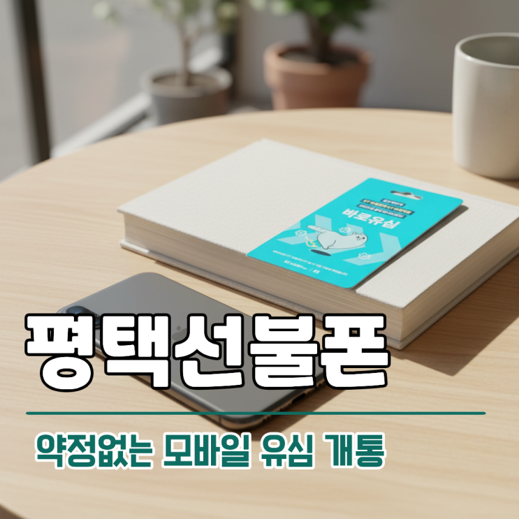  평택선불폰 약정 없는 모바일 유심 개통 방법 안내