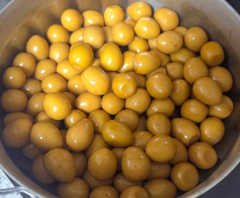 [저당 레시피] 깐메추리알 1kg 장조림, 설탕 대신 알룰로스로 건강하게 만들기
