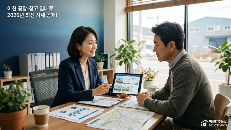  이천 공장·창고 임대료 시세 얼마야? 2026년 권역별 실거래 수준 총정리 (이천IT부동산 현장판)