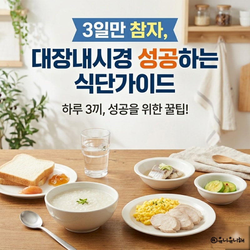 대장내시경 3일전부터 당일 아침까지 음식 조절 단계별 체크리스트 공유