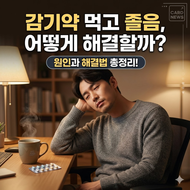  감기약 졸린 이유, 콧물약 하나 먹었을 뿐인데 기절하듯 잠드는 진짜 비밀