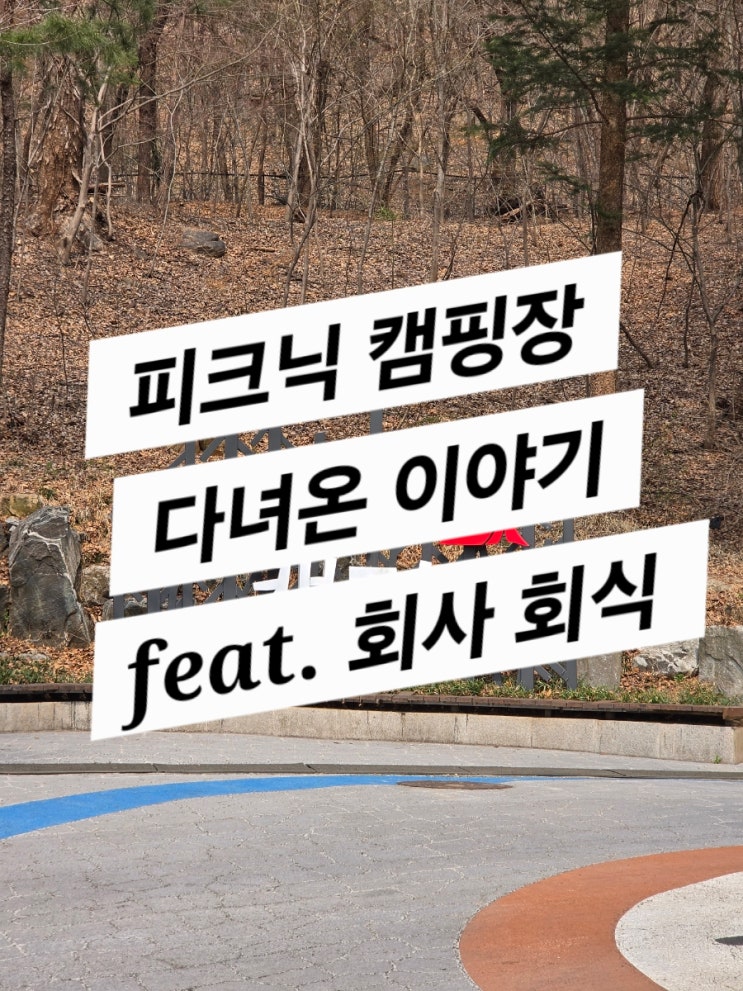 서울대공원캠핑장 피크닉존 14 15번 (회사 회식장소 추천)