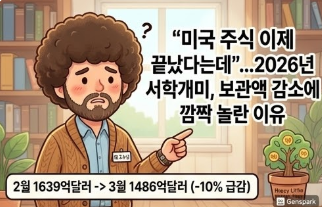  "미국 주식 이제 끝났다는데"...2026년 서학개미, 보관액 감소에 깜짝 놀란 이유