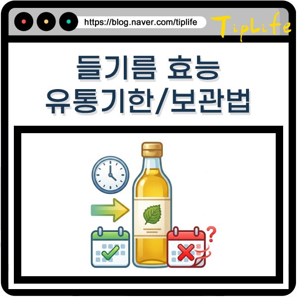 유통기한 지난 들기름 효능 보관방법 및 못 먹는거 활용법