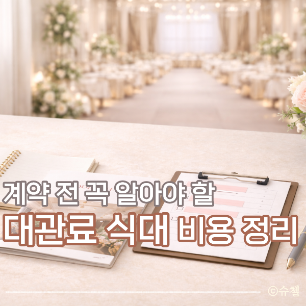  웨딩홀 식대와 대관료 차이, 예비부부가 투어 전 꼭 알아야 할 비용 개념