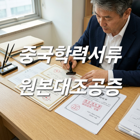  중국 대학교 졸업증, 원본제출이 필요하다면! - '원본대조공증' 진행사례
