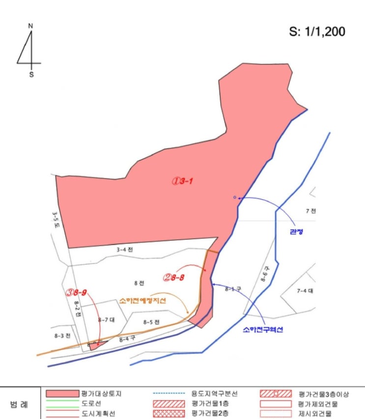  동두천 하봉암동 2,800평 대단지 토지 반값 이하 급매 찬스, 농취증 및 소하천 저촉 리스크 확인 필수! 2025타경1729