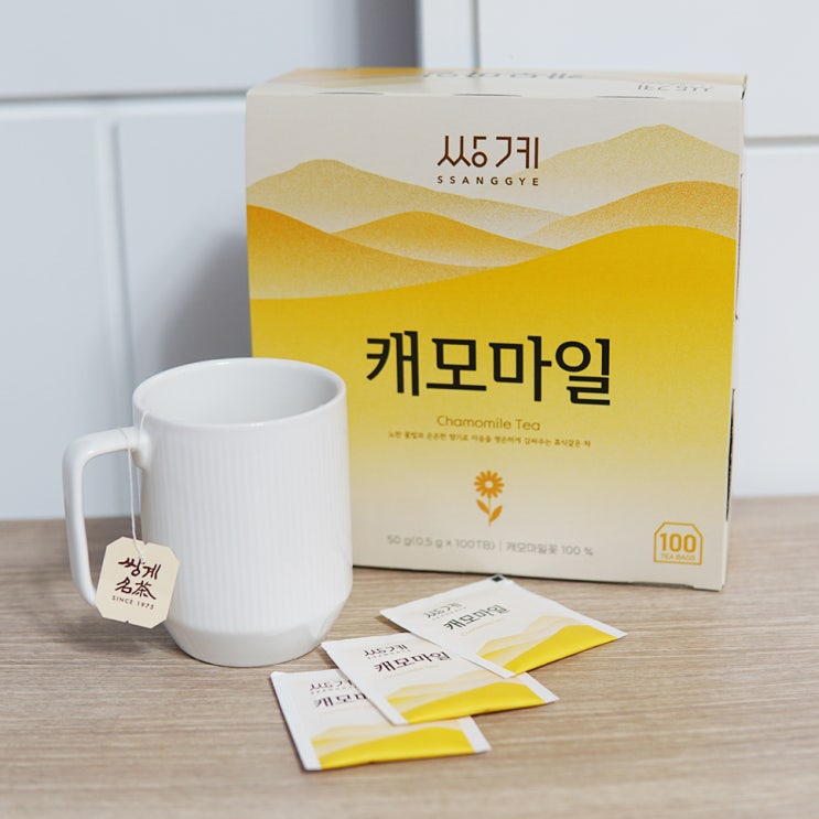  카페인없는차 가성비 좋은 대용량티백 쌍계명차 캐모마일 100티백