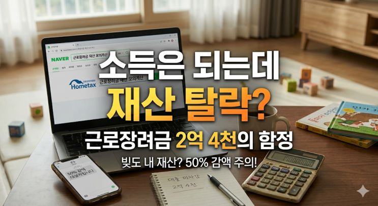  소득은 되는데 재산 때문에 탈락? 2026 근로장려금 재산 컷 총정리
